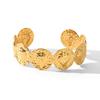 Bracelet tendance au design polyvalent, bracelet rond fraise en acier inoxydable plaqué or 18 carats, best-seller transfrontalier