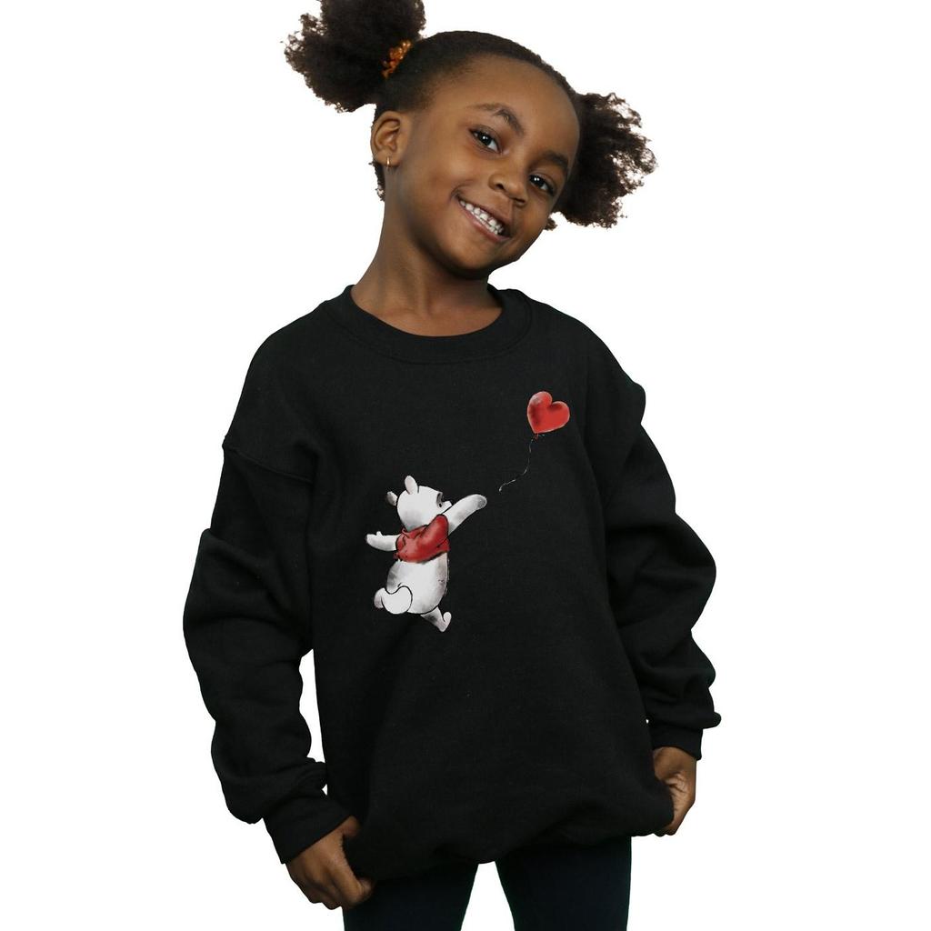 Disney Girls Winnie The Pooh Balloon Sweatshirt