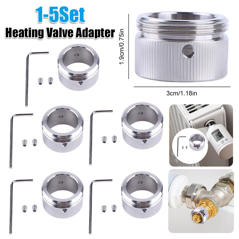 Radiator Valve Thermostat Head With Strips M30 X 1.5 Radiator Thermostat Adapter Thermostat Adapter for Ra Rav Ravl Valve