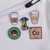 Creative And Fun Cartoon Style Alphabet Collection Metal Alloy Brooch Set For All