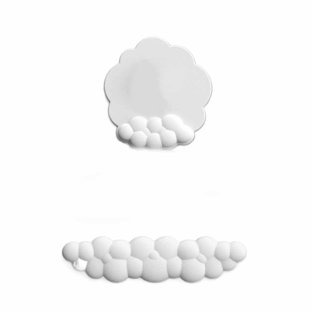 Ergonomic Keyboard Wrist Support Pad Anti-Slip Cloud  Mouse Pad Mouse Cushion  Protection Rest