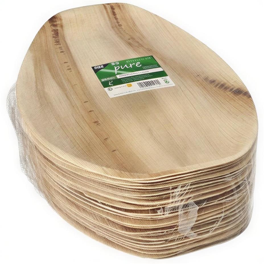 Taca Z Liści Palmowych 37 X 25 X 3 Cm 25 Szt.