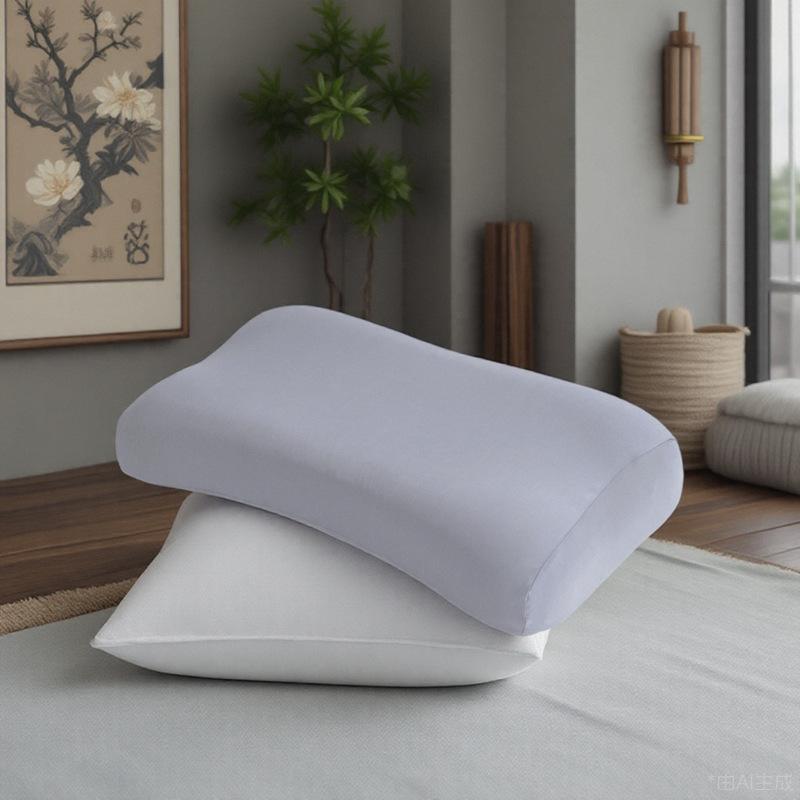 Soft Pressing Cervical Spine Memory Pillow Pillow Neck Type A Cervical Spine Special Memory Foam Ice Silk Bread Pillow