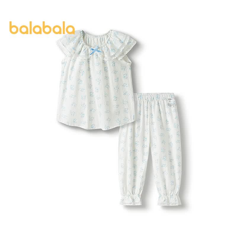Balabala Kids' Bamboo Fiber Summer Pajama Set