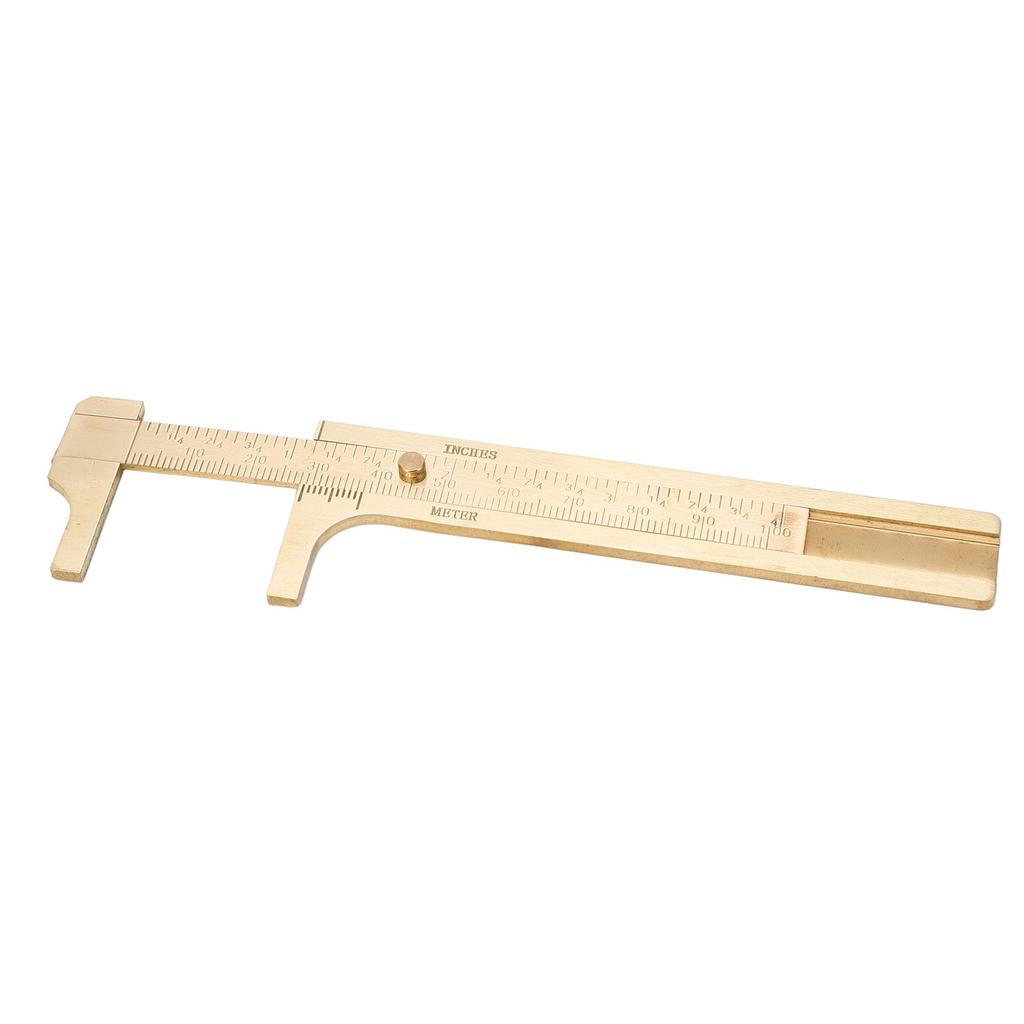Vernier Caliper Brass   Inch Dual Scales Retro   Measuring Tool for Repair