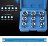9-Piece Flower & Star Type E-Socket Set - Hexagonal & Six-Pointed