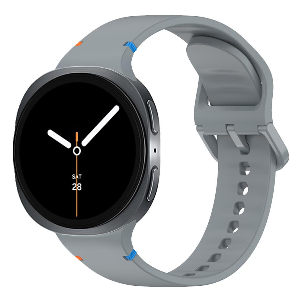 

Мягкий силиконовый ремешок для часов Samsung Galaxy Watch 8 40 мм/44 мм Без зазоров Ремешок Galaxy Watch8 Classic 46 мм Спортивный дышащий браслет Watch 8 40-44-46mm&S-M серый