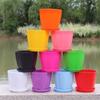 3 Kinds Of Sizes Flower Pots And Trays Plastic Pots Creative Small Pots For Succulent Plants (Random Color) Home Supplies