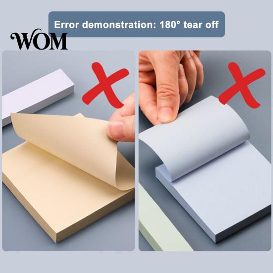 Non-residue Adhesive Notes Morandi Colored Memo Notes, Smooth Writing Paper, Indexing And High-end Decorating Notebooks Note, for Office School