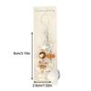Cat Figurine Cat Phone Chain Stylish Y2K Fur Ball Key Ring Hairball Bead Pendant  Girls Gift