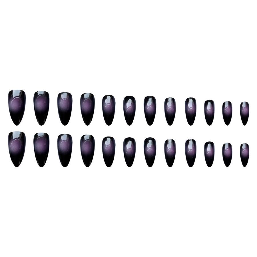 Almond Dream Amethyst Whitening Nail Tips - 24pcs Wearable Versatile Style