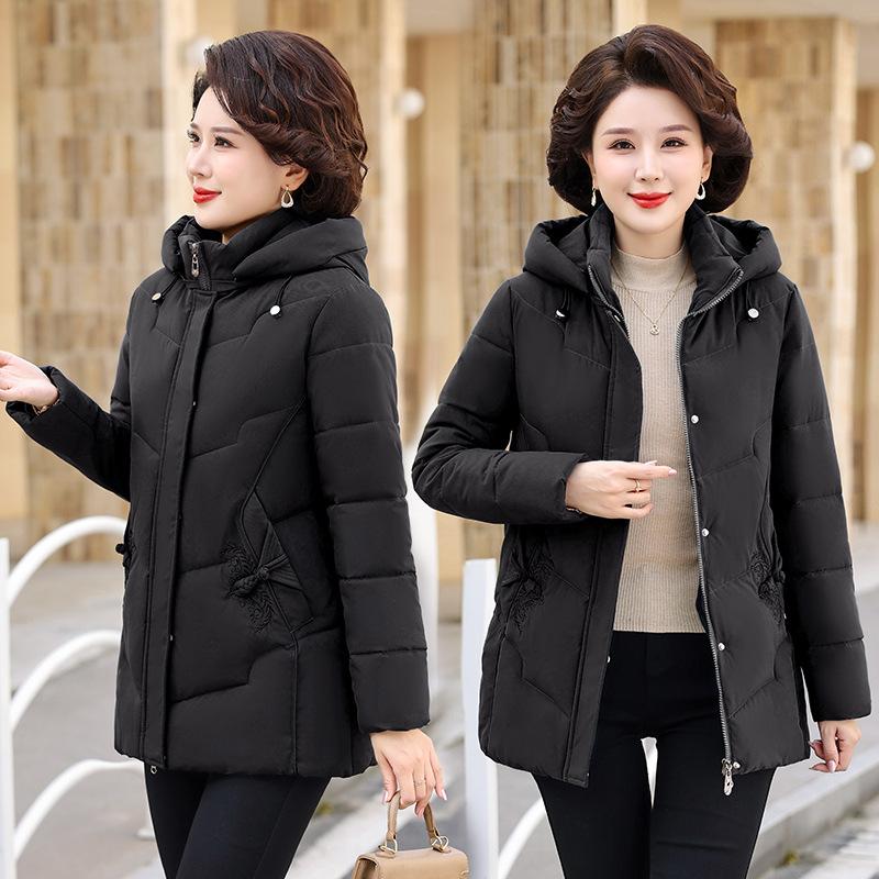 2025 winter new style thick down cotton coat outer cold-proof warm women's winter medium and long