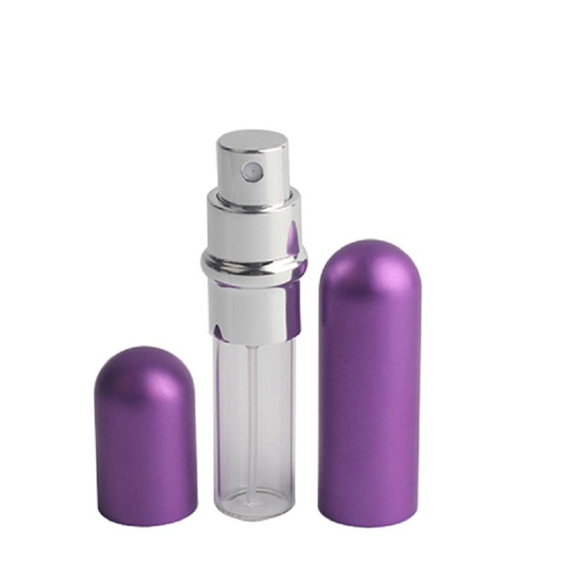 Aluminum 5ml Rechargeable Metal Perfume Portable Makeup Bottle