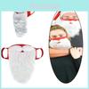 Pluche en verstelbare 3D kerstmanbaard voor cosplay, perfect voor kerstplezier.