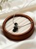 Tiger Eye Stone Mushroom Pendant Long Clavicle Chain Natural Stone Necklace for Women Niche Necklaces Unique Accessories