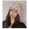 Womens Swim Cap for Long Hair Cute Korean Style Colorful Fabric Design Elegant Beach Photography Hot Spring Swimming Cap