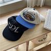 Niche letter embroidery flat edge hat wide brim hip hop hat street skateboard baseball cap trendy brand