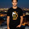 Saint Arnulf Beer Quote Graphic T-Shirt Men Unisex Tee Fashionable Streetwear Casual Summer Top Trendy Drinker Gift Cotton Shirt
