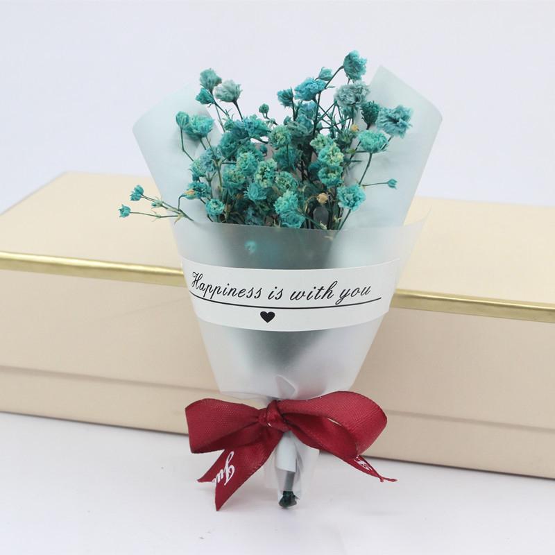 

Букет из мини натуральных сухоцветов Baby s Breath Fresh Preserved Bouquet Decor Single color синий