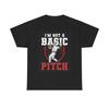 Lustiges Baseball Grafik T-Shirt Witze Pitch Comedy Unisex Schweres Baumwoll-Tee