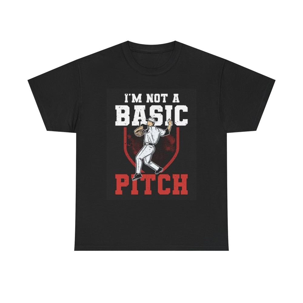 

Funny Baseball Graphic T Shirt Jokes Pitch Comedy Unisex Heavy Cotton Tee 2XL