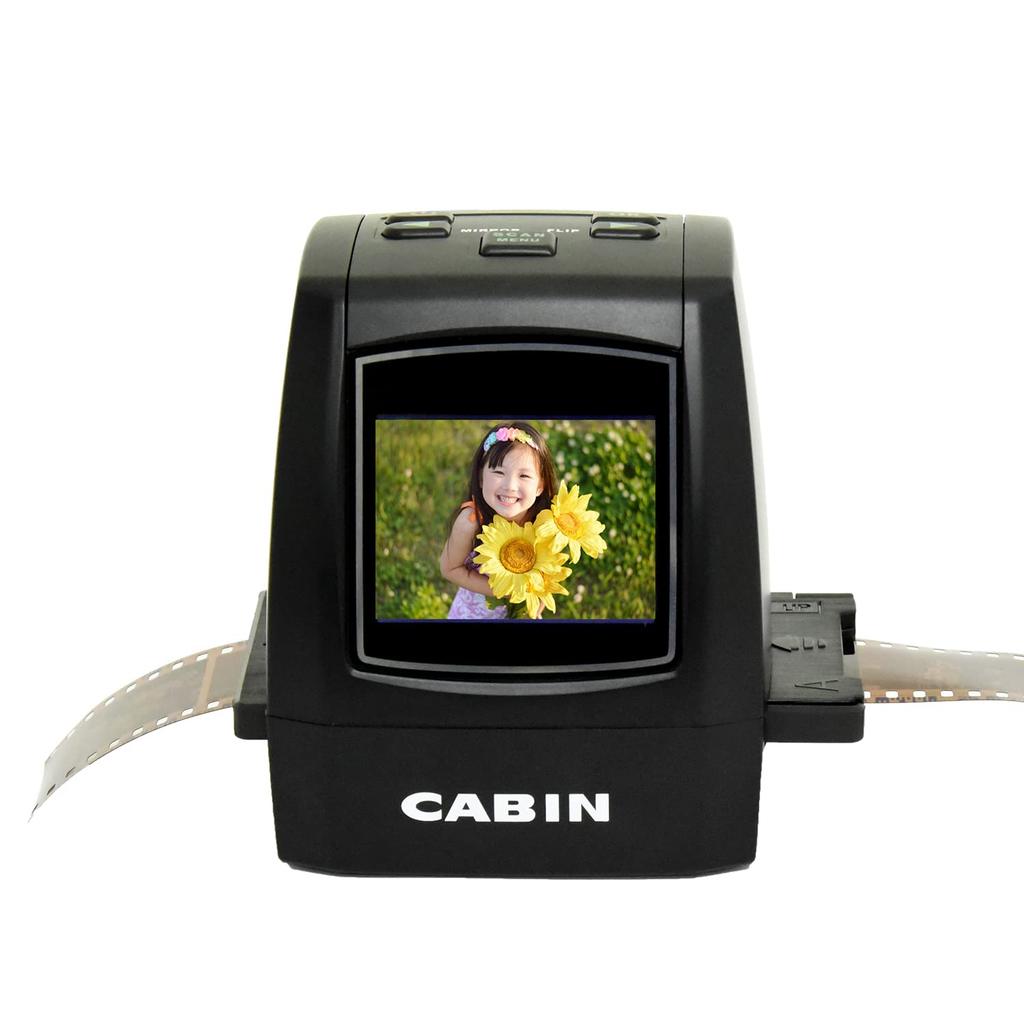 CABIN Compact Film Scanner Negative Digitization Compatible with 8 Film Approximately 14 Million Pixels Compatible with Negatives and Positives with