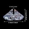 10/20pcs Diamond Acrylic Table Place Card Holder Crystal Number Name Card Stand Photo Clip Wedding Anniversary Party Decoration