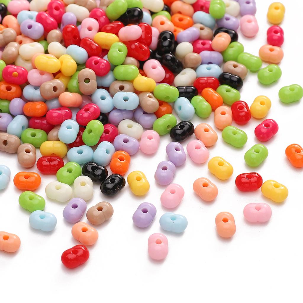 Handmade Bracelet Beads 8x5mm Solid Color Beads Light Peanut Beads Acrylic Millet Beads Loose Beads Beads Handmade Diy Accessories Strings Bracelets