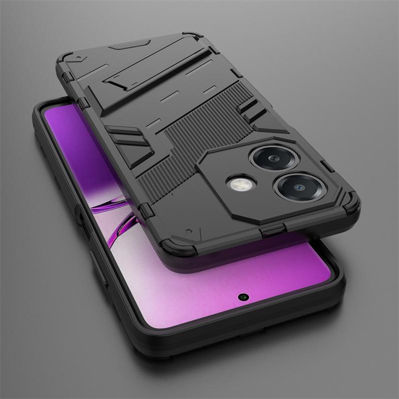 Punkowy uchwyt Etui na telefon dla Oppo A3x 5G India Celulares Shell Bumper Wstrząsoodporny Twardy Dla Oppo A3x 5G Funda Para Tylna Pokrywa