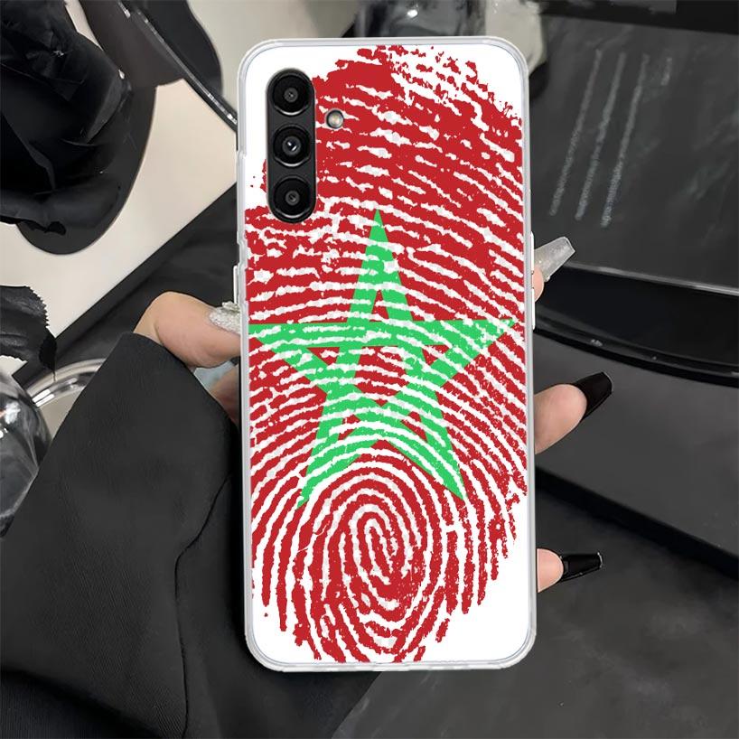 Morocco Flag Phone Case for Samsung Galaxy A17 A16 A26 A36 A56 A15 A14 A13 A12 A55 A54 A53 A25 A24 A23 A35 A34 A33 A05S A04S Gal