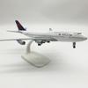 Scale Model Airplane 20cm Metaallegering Voor Delta Luchtvaart Model 747 B747 Vliegtuig Model Statisch Ornament Plane