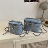 New denim rhombus chain box bag temperament versatile shoulder bag fashion versatile small bag