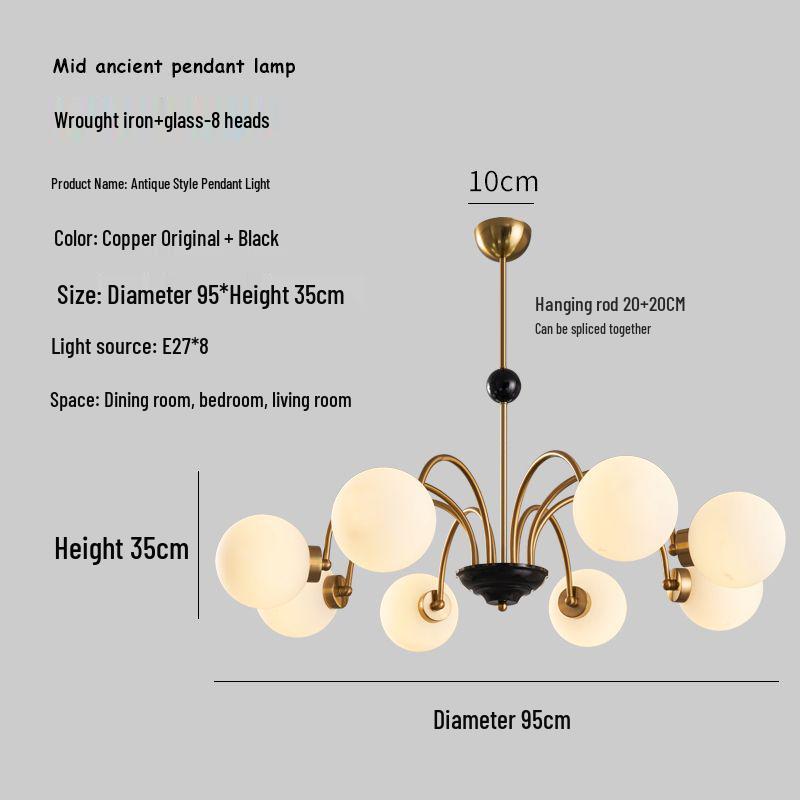 2025 Nordic Wabi-Sabi Chandelier: Mid-Century Bauhaus Style for Living Rooms & Dining Areas