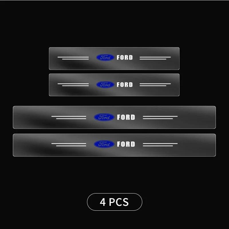 

Фокус Горячие Для Ford 4 Шт. Новый Автомобильный Защитный от Царапин Порог Автомобиля Прозрачные Наклейки Для Ford Focus 3 2015-2018 Kuga 2016-2019 Escape