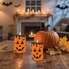 Silicone Ghost Face Pumpkin Candle Mold 3D Halloween Cylindrical Candle Silicone Mold Epoxy Resin Handmade Soap Mould Crafting