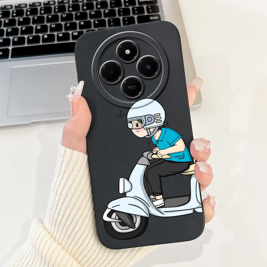 Für Xiaomi Poco C75 Hülle Stilvolle Kunstbemalte Abdeckung Weiche Silikon Stoßfeste Handyhülle Für Xiaomi Poco C75 PocoC75 Fundas Bumper