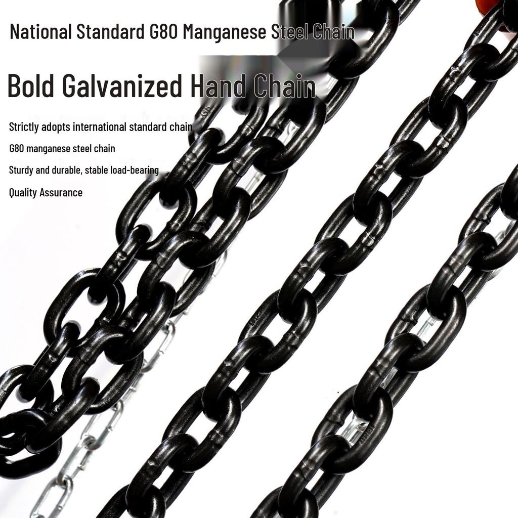 Jiexi Manual Hand Chain Hoist - Hand-Operated Lift: 0.75 To 3 Ton Capacity