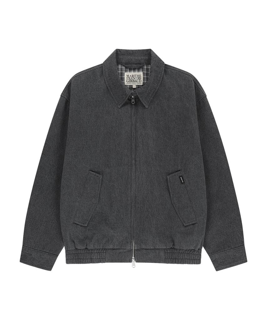 Marith + Franois Girbaud Denim Harrington Jacket Gray