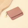 Women's Solid Color Wallet Card Holder - Short, Simple, Fashionable with Multi-Card Slots and Zipper Coin Purse