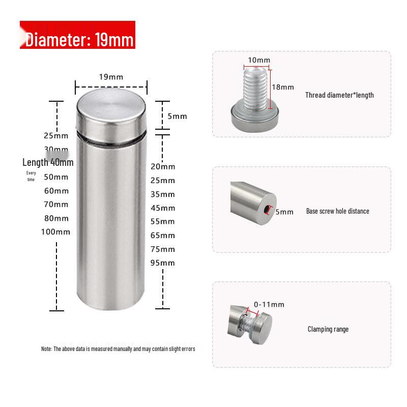 Stainless Steel Decorative Mirror Cover Caps for Acrylic Advertising Boards