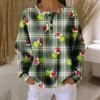 Women's Casual Shirts Long Sleeve Tops Button Up V Neck Loose Knit Fall Favorites For Women