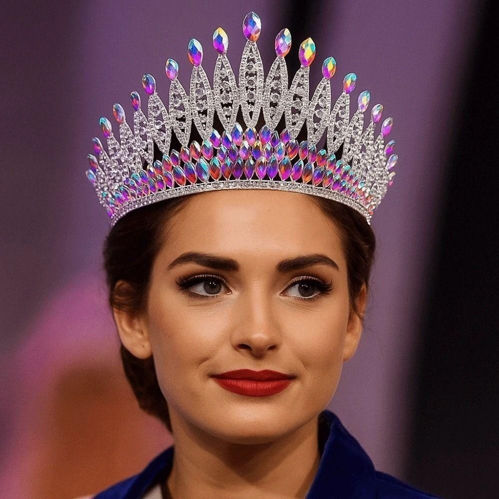 Sparkling Zinc Zinc Alloy Princess Crown Elegant Bridal Headwear Girls Party Headbands  Themed Parties