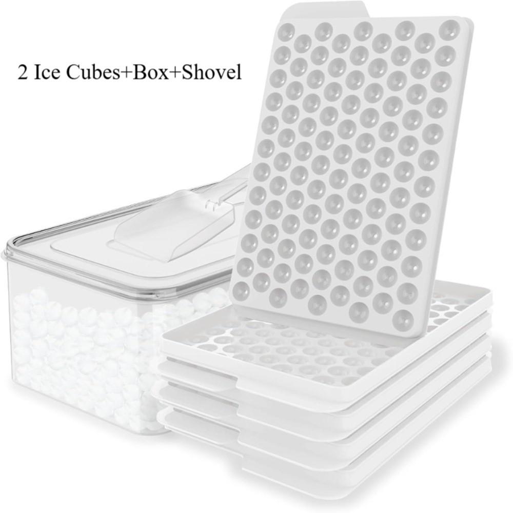 SIlicone Mini Ice Cube Trays Easy Twist Release Free of BPA Ice Block Mold Dishwasher Safe Reusable Round Ice Cube Trays