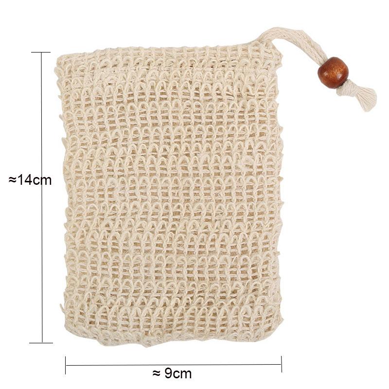 

5-10 шт., сумка для мыла из сизаля для душа, сумка для мыла из сизаля, отшелушивающий держатель для мыла для ванны и душа 9x14 см Type B 5pcs