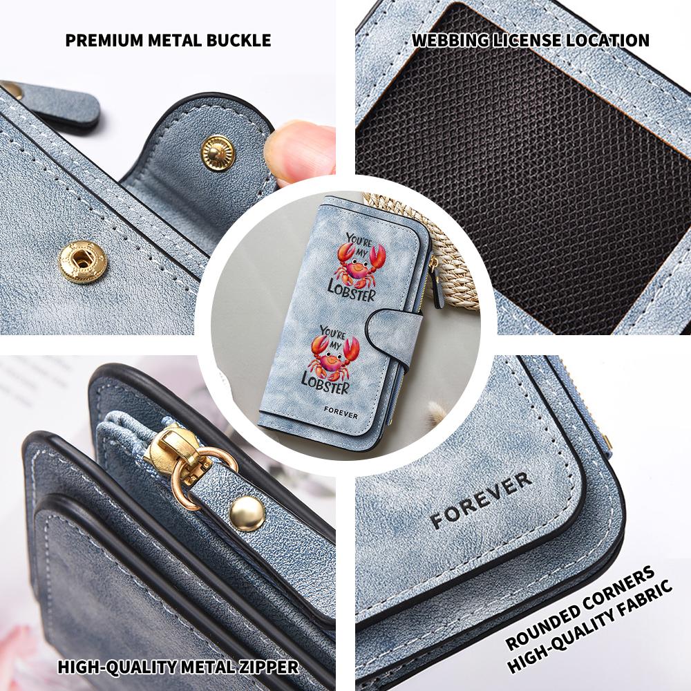 Cute Crab Pattern Long Wallet