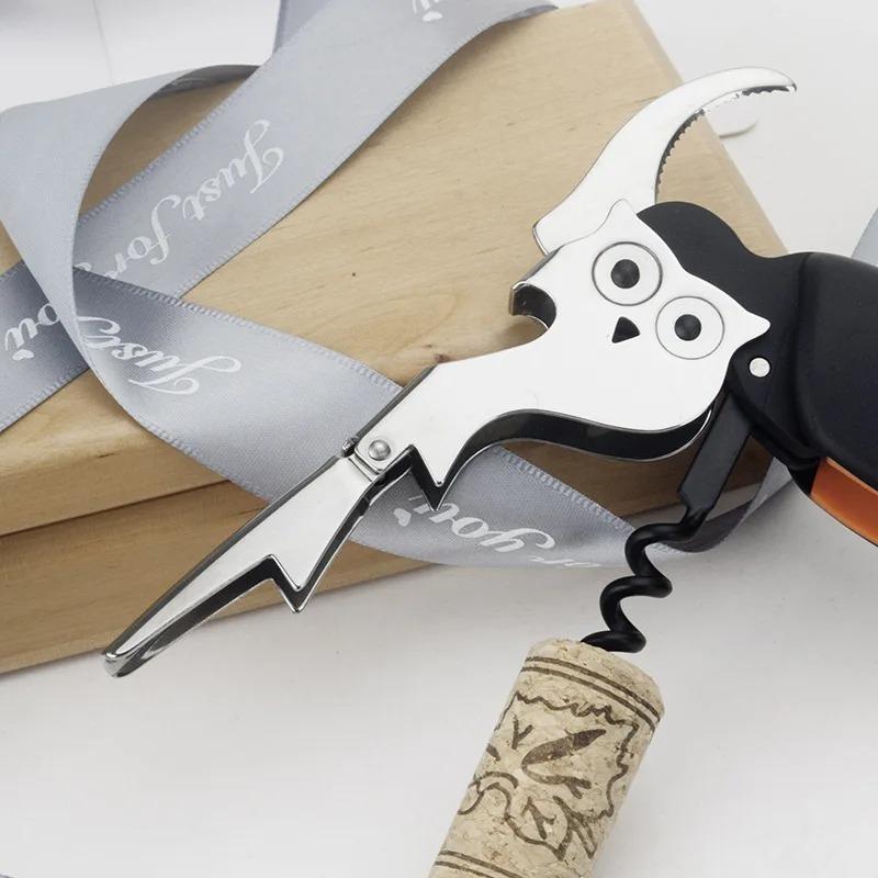 Owl Wine Bottle Opener Corkscrew Wedding Gifts and Bartender Accessories Vintage Pull Corks of Wine Bottle Free Shipping