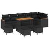 Garden Sofa Set 10 Pcs Black Poly Rattan