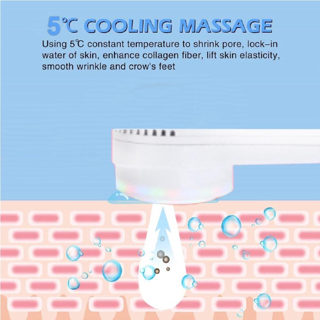 Hot Cold Hammer Cryotherapy Face Lifting Electric anti aging Skin Tightening Device Skin Rejuvenation Spa Facial Massager