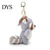 Puppe Schlüsselanhänger Waschbär 3D Augen Niedlich Langer Schwanz Plüschtiere Schmuckstück Weiches Hängendes Stofftier für Schlüsselanhänger Anhänger Rucksack Dekoration Mädchen Geschenk Plüsch