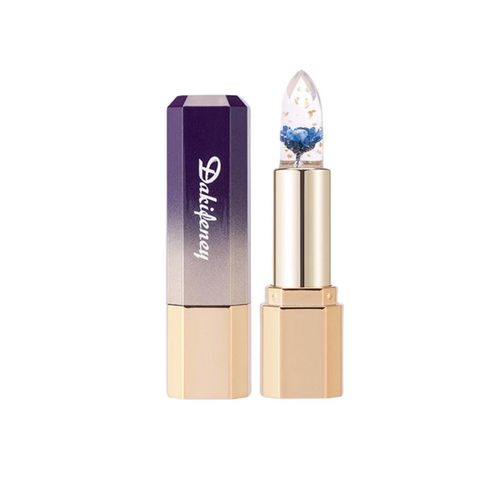 Color-Changing Flower Jelly Lipstick: Moisturizing, Long-Lasting, Non-Sticky, Non-Fading, Temperature-Adaptive Lip Balm, Safe for Pregnant Women.